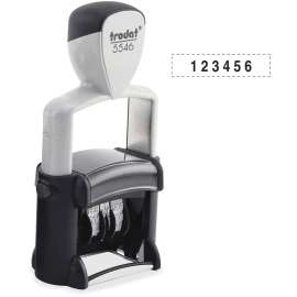 Identity Group Professional Numberer, Self-Inking, Type Size 1 1/2, Six Digits, Black