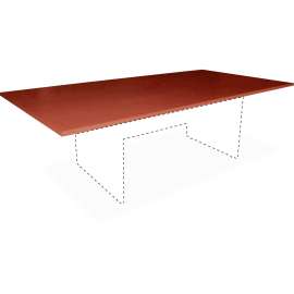 Lorell Essentials Cherry Rectangular Conf Tabletop