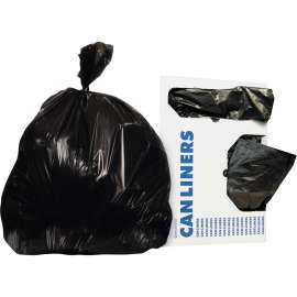 Low-Density Repro Can Liner, 45 gal, 1.5 mil, 40" x 46", Black, 100/Carton