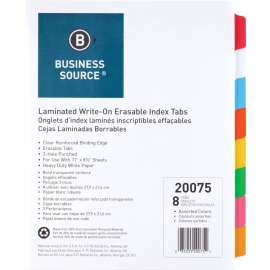 Bus. Source Laminated Write-On Tab Indexes