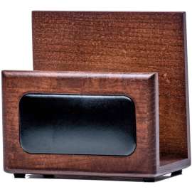 Dacasso Walnut & Leather Letter Holder