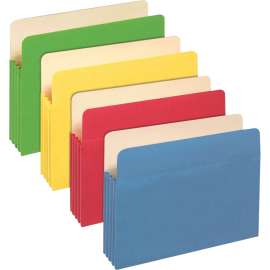 Pendaflex 3-1/2" Expansion Colored File Pockets