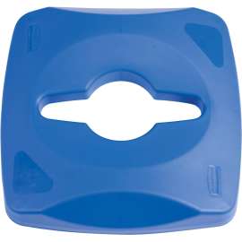 Untouchable Single Stream Recycling Top, 16.2w x 16.4d x 8.3h, Blue