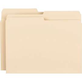 Bus. Source 1/2-cut 1-ply Top Tab File Folders