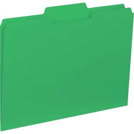 Bus. Source 1/3-cut Colored Interior File Folders