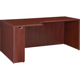 Lorell Essentials Mahogany Laminate Desking