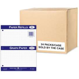 Roaring Spring 4x4 Graph Ruled Loose Leaf Filler Paper, 3 Hole Punched, 11" x 8.5" 80 Sheets, White Paper