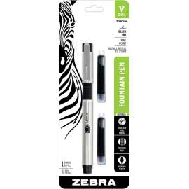 Zebra V-301 Stainless Steel Fountain Pen