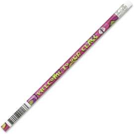 Decorated Wood Pencil, Welcome To Our Class, HB #2, Red Brl, Dozen