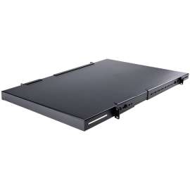 StarTech.com 1U Adjustable Mounting Depth Rack Mount Shelf - Heavy Duty Fixed Rack Shelf - 175lbs / 80kg