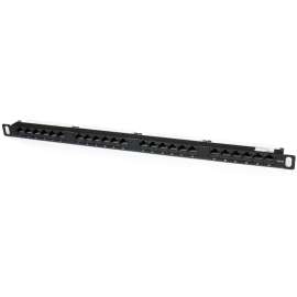 StarTech.com 24 Port 0.5U Cat5e Patch Panel - RJ45 Ethernet Rackmount Cat 5e 110 Patch Panel