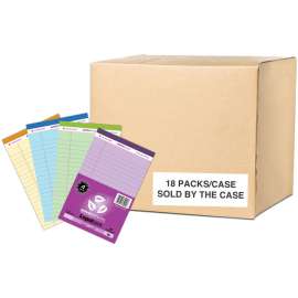 Roaring Spring Enviroshades Recycled Mini Legal Pads, 4 Pack, 5" x 8" 40 Sheets, Assorted Colors