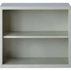 Lorell Fortress Series Light Gray Steel Bookcase