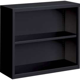 Lorell Fortress Series Black Steel Bookcase