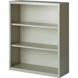 Lorell Fortress Series Light Gray Steel Bookcase