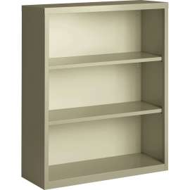 Lorell Fortress Series Putty Steel Bookcase