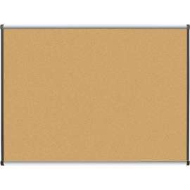 Lorell Satin Finish Trim Natural Cork Board
