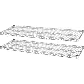 Lorell Chrome Wire Shelving Unit Extra Shelves