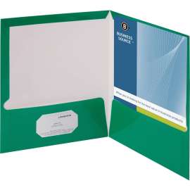 Bus. Source Laminated Cover 2-pocket Portfolio
