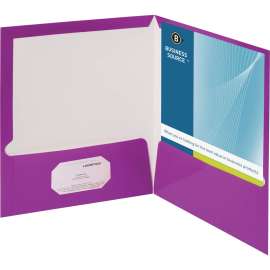Bus. Source Laminated Cover 2-pocket Portfolio