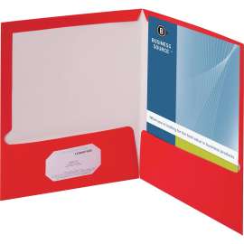 Bus. Source Laminated Cover 2-pocket Portfolio