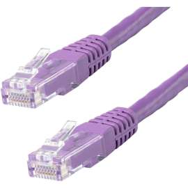 StarTech.com 10ft CAT6 Ethernet Cable - Purple Molded Gigabit - 100W PoE UTP 650MHz - Category 6 Patch Cord UL Certified Wiring/TIA