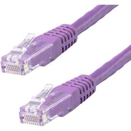 StarTech.com 50ft CAT6 Ethernet Cable - Purple Molded Gigabit - 100W PoE UTP 650MHz - Category 6 Patch Cord UL Certified Wiring/TIA