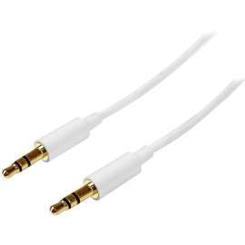 StarTech.com 3m White Slim 3.5mm Stereo Audio Cable