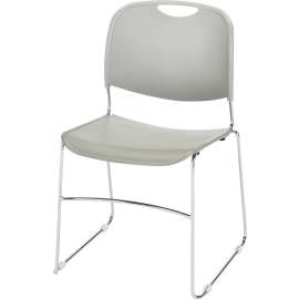 Lorell Metal Wire Lumbar Support Stacking Chairs
