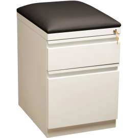Lorell Cushion Seat Storage Mobile Pedestal File