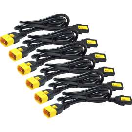 APC by Schneider Electric Power Cord Kit (6 EApo), Locking, C13 to C14, 1.8m, Black