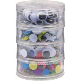 Chenille Kraft Wiggle Eyes Stackable Storage Jar