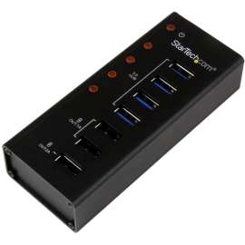 StarTech.com 4 Port USB 3.0 Hub plus 3 Dedicated USB Charging Ports (2 x 1A & 1 x 2A)