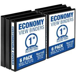 Samsill 1" Value View Binders
