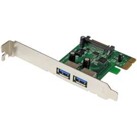 StarTech.com 2 Port PCI Express (PCIe) SuperSpeed USB 3.0 Card Adapter with UASP