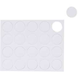 Interchangeable Magnetic Board Accessories, Circles, White, 3/4", 20/Pack