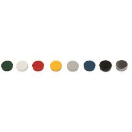 Interchangeable Magnetic Board Accessories, Circles, Assorted, 3/4", 10/Pack