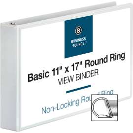 Bus. Source Tabloid-size White Reference Binder