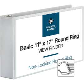 Bus. Source Tabloid-size White Reference Binder