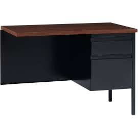 Lorell Fortress Series Walnut Laminate Top Desk