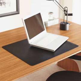 Lorell Natural Origins Black Desk Pad