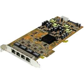 StarTech.com 4 Port Gigabit Power over Ethernet PCIe Network Card