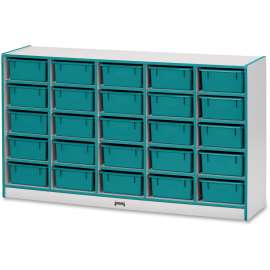 Jonti-Craft Rainbow Accents Mobile Tub Bin Storage