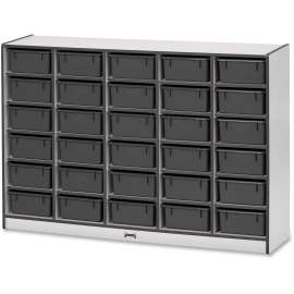 Jonti-Craft Rainbow Accents Mobile Tub Bin Storage
