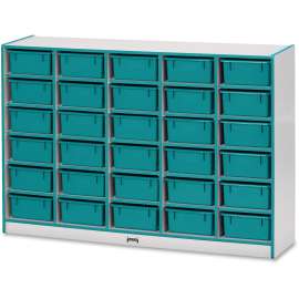 Jonti-Craft Rainbow Accents Mobile Tub Bin Storage