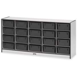 Jonti-Craft Rainbow Accents Mobile Tub Bin Storage