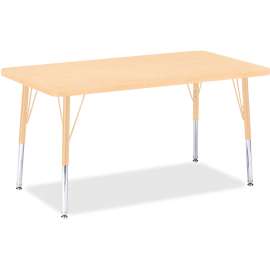 Jonti-Craft Berries Elementary Maple Top/Edge Rectangle Table