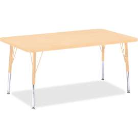 Jonti-Craft Berries Elementary Maple Top/Edge Rectangle Table