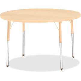 Jonti-Craft Berries Adult Height Maple Top/Edge Round Table