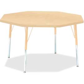 Jonti-Craft Berries Adult Height Maple Top/Edge Octagon Table